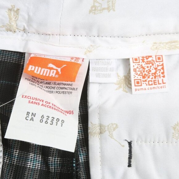 Puma Mens Plaid Checked Stretch Tartan Stretch Golf Pants 30 X 30 NWT MSRP $90 - Picture 6 of 8